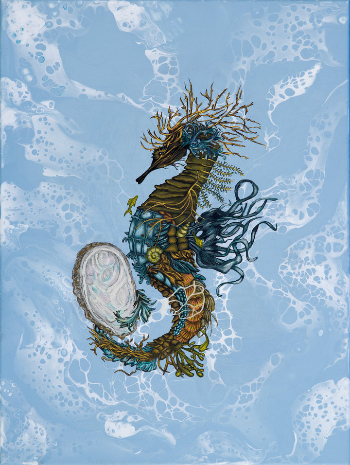 Seahorse Greetings Card