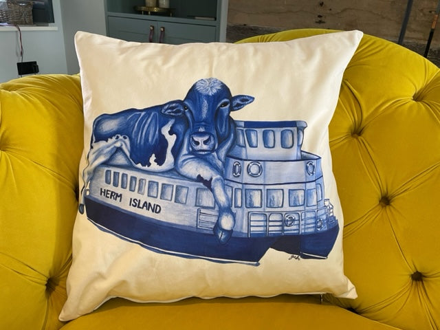 Cow & Trident Cushion