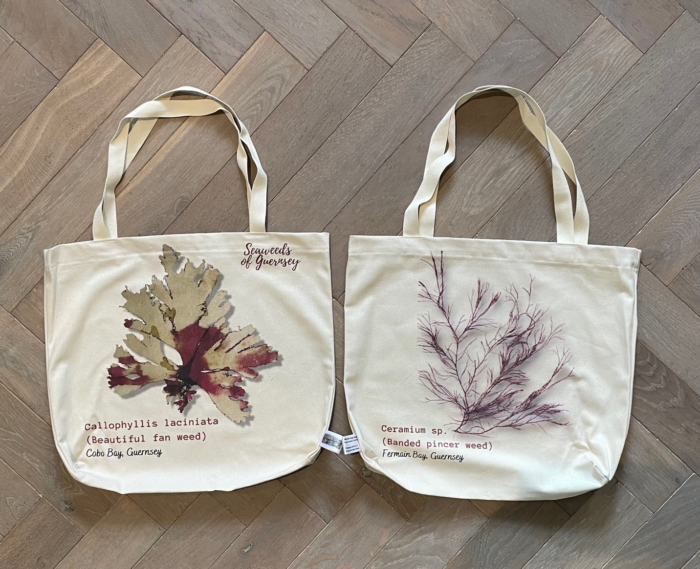 Seaweed Printed Tote Bag – Sarnia Shores Beach Art