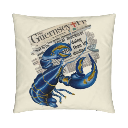 Lobster & Guernsey Press Cushion