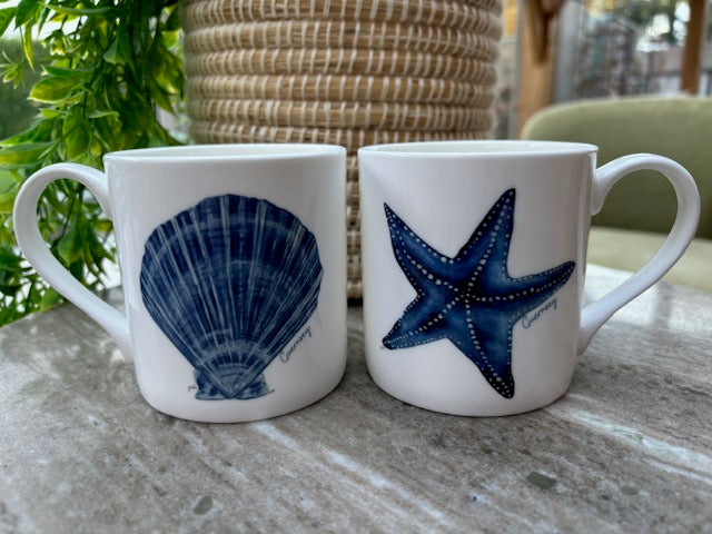 Bone China Scallop Mug