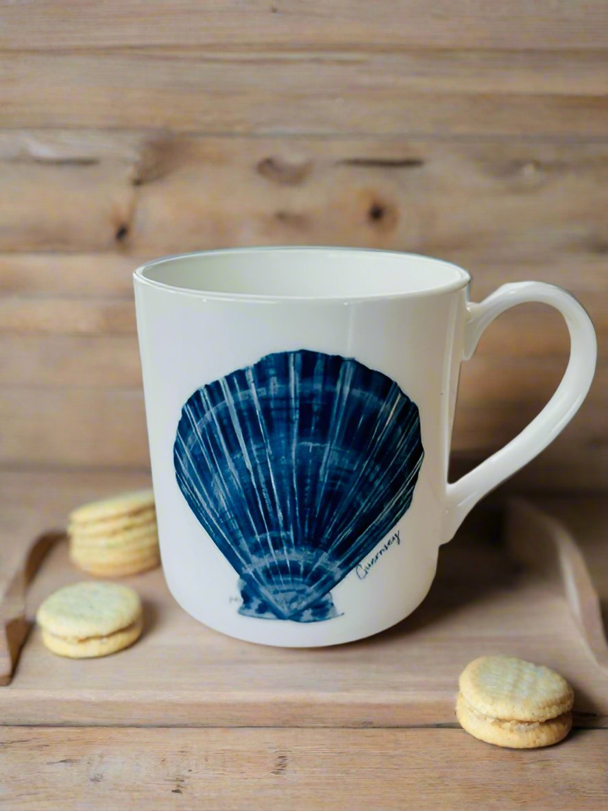 Bone China Scallop Mug